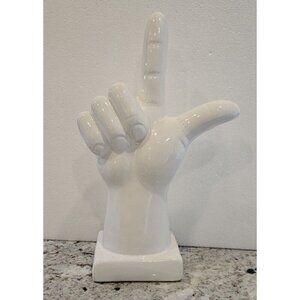 Decorative Ceramic Hand - Looser Gesture - ASL L - Chinese 8 - Love - Beautiful